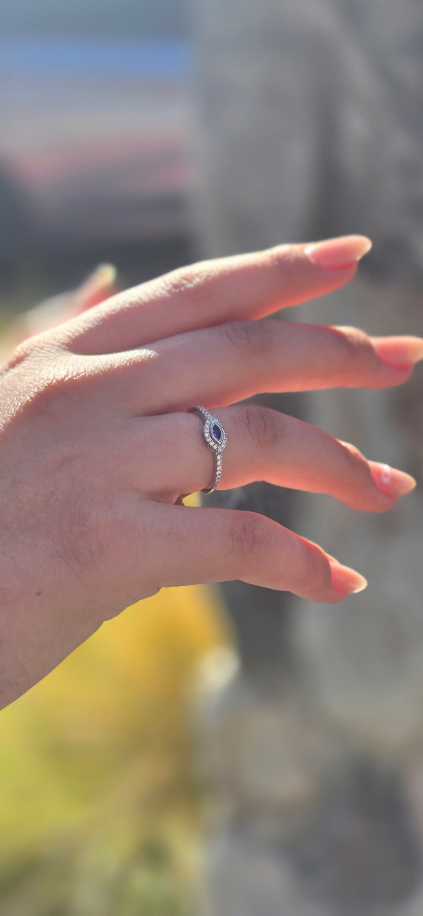 Small Evil Eye Ring