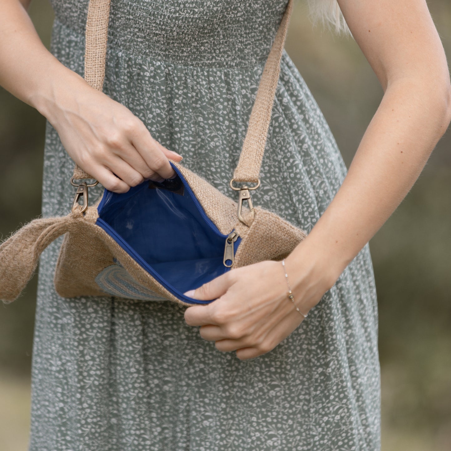 Blue Evil Eye Clutch